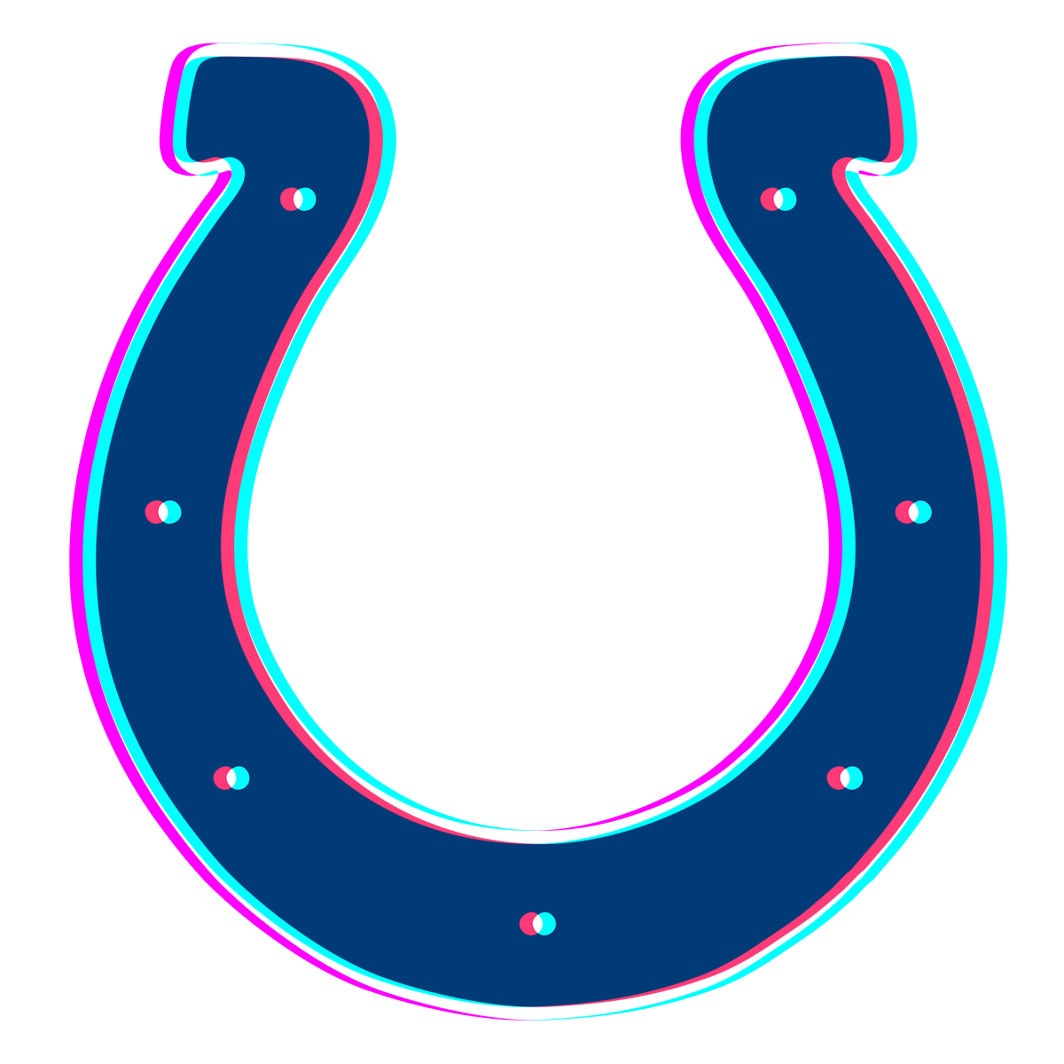 Phantom Indianapolis Colts logo iron on paper